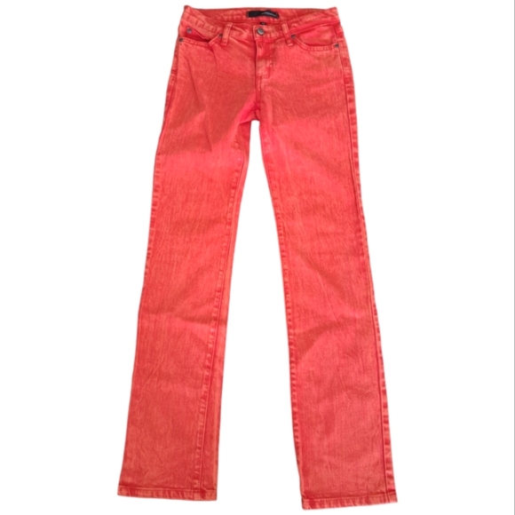 Retro Acid Wash LF FURST Premium Denim Straight Leg‎ Orange Jeans Size 2 - Picture 1 of 12